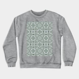 Delicate green and white pattern. Crewneck Sweatshirt